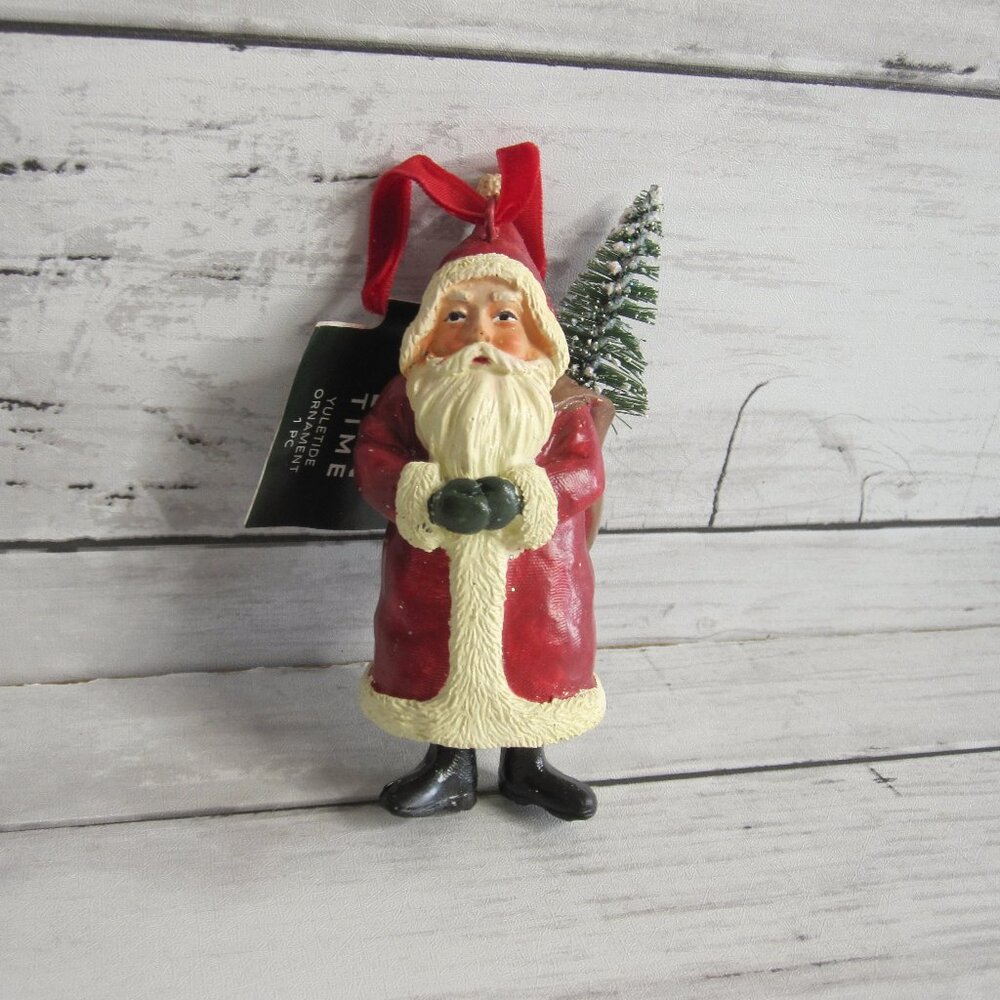 Christmas Tree Santa Claus Father Ornament